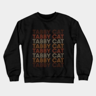 Retro Tabby Cat Crewneck Sweatshirt